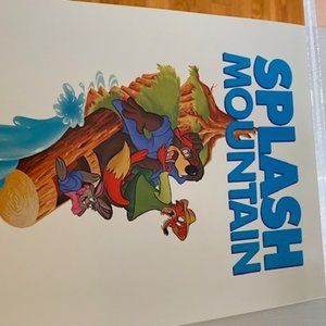 Vintage WDW Splash Mountain Opening Day 1992 Poster